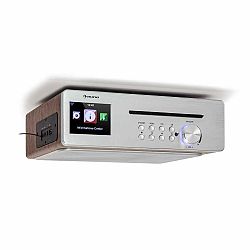 Auna Silver Star Chef, kuchyňské rádio, 20 W max., CD, BT, USB, internet / DAB + / FM, stříbrné