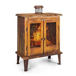 Blumfeldt Flame Locker, ohniště, vintage zahradní krb, 58 x 30 cm, ocel, rezavý vzhled
