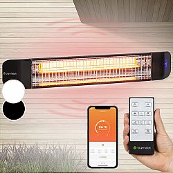 Blumfeldt Smartwave, infračervený ohřívač, karbonová trubice, 2400 W, ovládání přes aplikaci, černý