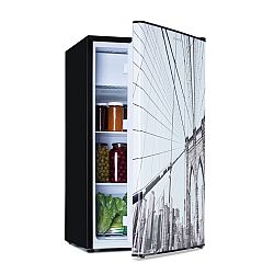 Klarstein CoolArt, lednice, mrazící prostor, 79 l/9 l, energetická třída F, designové dveře