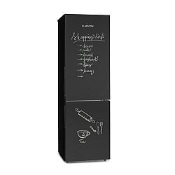 Klarstein Miro XL, kombinovaná lednice, 180 l/69 l, energetická třída F, popisovatelné dveře, černá