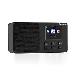Auna IR-110 Internetradio 2,4 '' TFT-barevný displej, akumulátor, WiFi USB, černá