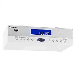 Auna KR-100 WH, vestavné kuchyňské rádio, bluetooth, mikrofon, USB, MP3, hlasitý odposlech
