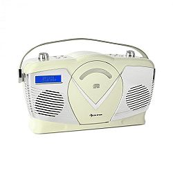 Auna RCD-70 DAB, retro CD rádio, FM, DAB+, CD přehrávač, USB, bluetooth, krémové