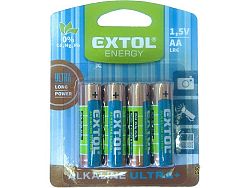 Baterie Extol alkalické 4ks LR6 (AA, tužka)