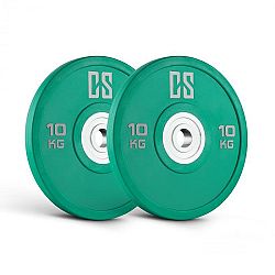 Capital Sports Performan Urethane Plates, zelené, 10 kg, pár kotoučových závaží