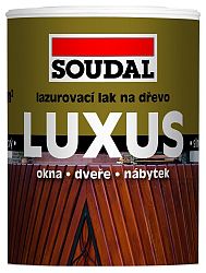 Lak lazurovací LUXUS Soudal - kaštan 0.75l