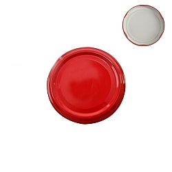 Šroubovací víčko na zavařovací sklenice KOV 53, červená, 10 ks